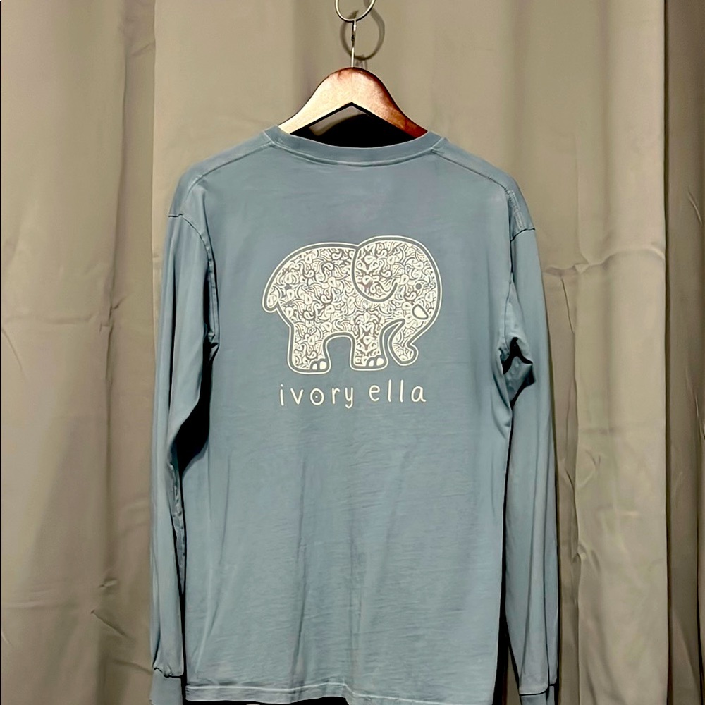 Ivory Ella Blue Long Sleeve Shirt